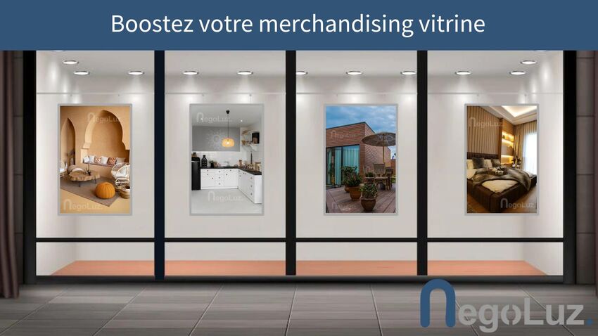 Porte Affiche Vitrine A2 Lumineux Led 2024 NegoLuz France