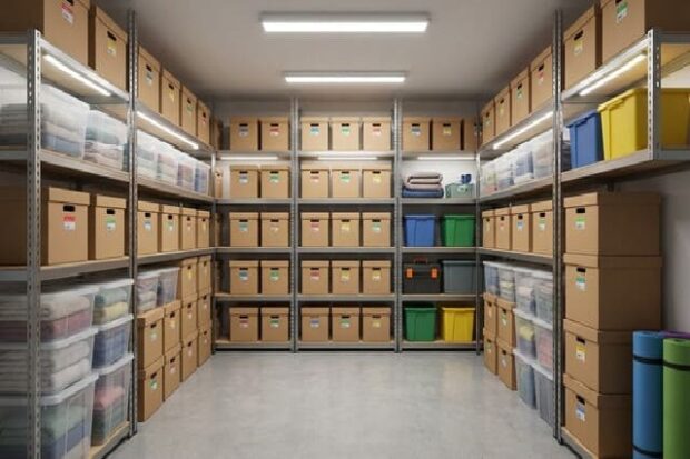 agencement d’un box de stockage