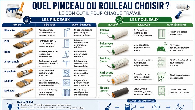 pinceaux pour peindre